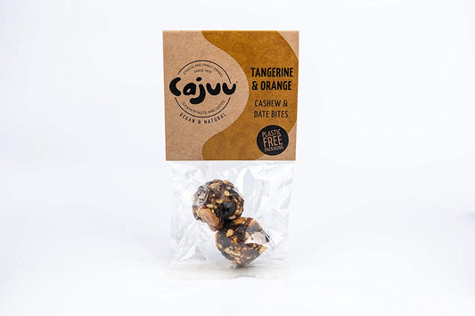 Cajuu Tangerine & Orange Cashew & Date Bites 30g (Pack of 6)