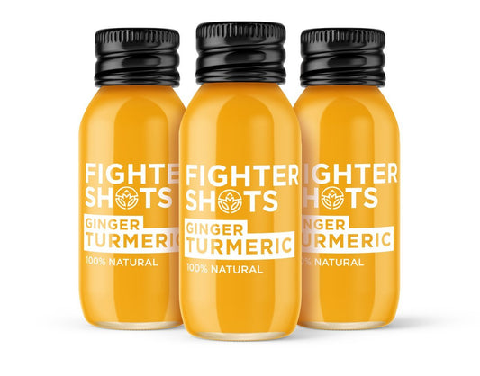 Fighter Shots Ginger + Turmeric Shot 60ml (Pack of 12)