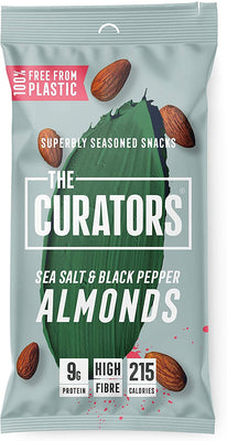 The Curators Sea Salt & Black Pepper Almonds 35g (Pack of 12)