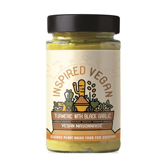Inspired Vegan Turmeric And A Hint Of Black Garlic Vegan Mayonnaise 210g