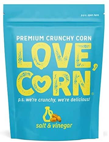 Love Corn Salt & Vinegar Roasted Corn 45g (Pack of 10)