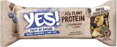 YES! Cashew Blueberry And Dark Choc Protein Bar 45g (Pack of 12)