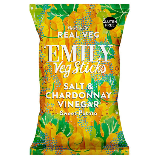 Emily Sweet Potato Sticks Salt & Chardonnay Vinegar Sharebag 120g (Pack of 8)