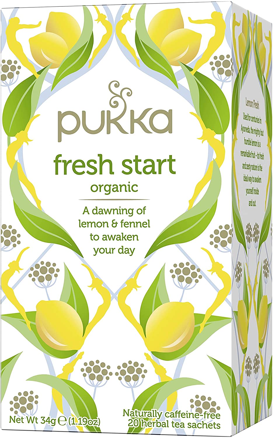 Pukka Herbal Ayurveda Organic Fresh Start Herbal Tea 20sach (Pack of 4)
