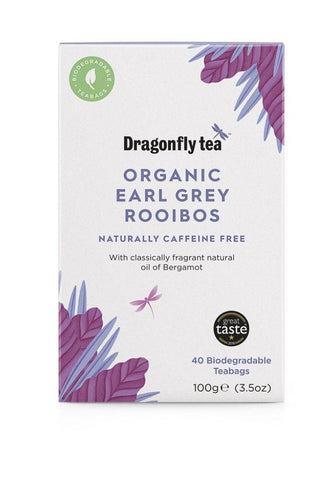 Dragonfly  Rooibos Earl Grey 40 Tea Bags (Pack of 4)