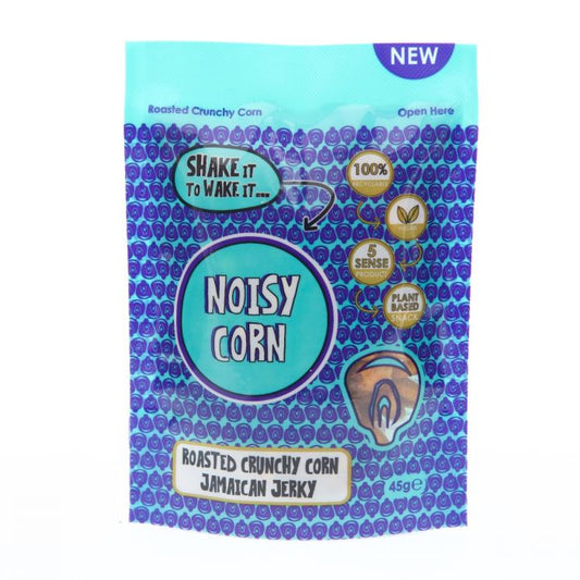 Noisy Snacks Noisy Corn Jamaican Jerky 45g (Pack of 9)