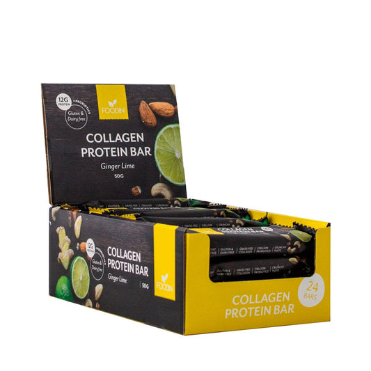 Foodin Organic Ginger Lime Protein Bar 50g (Pack of 24)