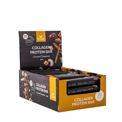 Foodin Organic Cinnamon Caramel Collagen 50g (Pack of 24)