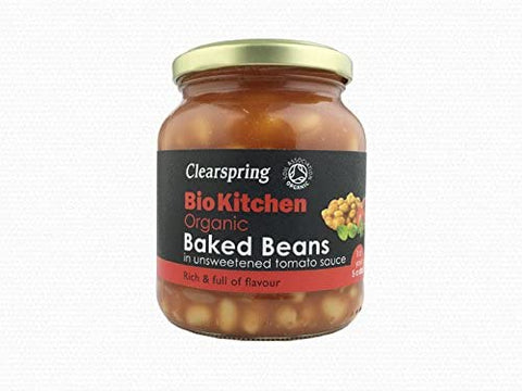 Clearspring Wholefoods Organic Baked Beans (Unsweetened) 350g (Pack of 6)