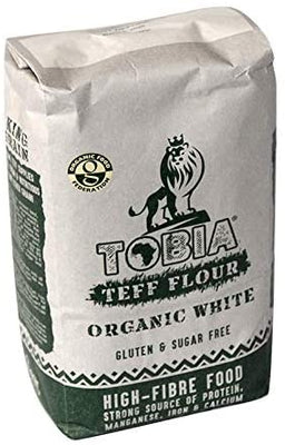 Tobia Teff Organic White Teff Flour 1kg (Pack of 6)