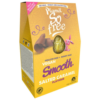So Free Chocolate Vegan Smooth Salted Caramel Easter Egg 110g (Pack of 3)