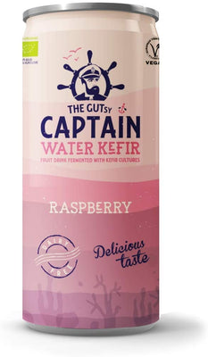 The Gutsy Captain Water Kefir Natural Raspberry 250ml (Pack of 12)