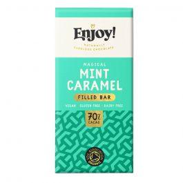 Enjoy! Mint Caramel Filled Chocolate Bar 70g (Pack of 12)