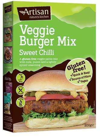 Artisan Nature'S Kitchen Sweet Chilli GF Burger Mix 200g (Pack of 6)