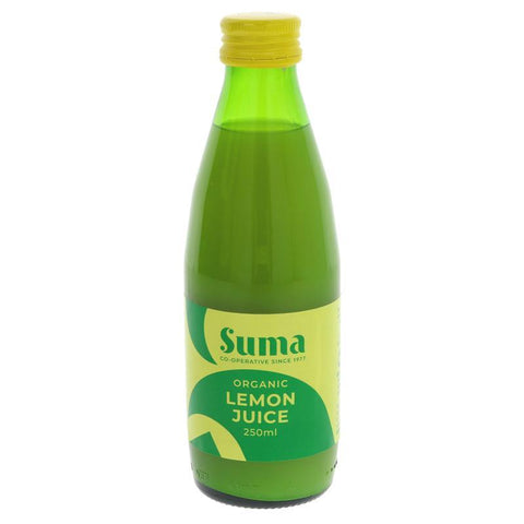 Suma Wholefoods Organic Lemon Juice 250ml (Pack of 12)