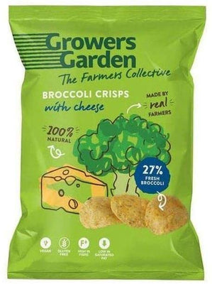 Growers Garden Fresh Broccoli Chips with Cheese 24g (Pack of 24)