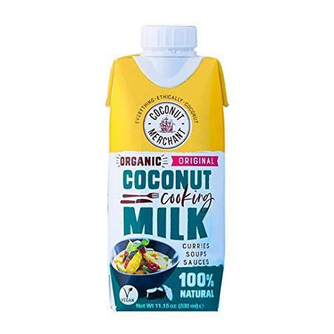 Coconut Merchant Organic Coconut Milk 330ml (Pack of 6)