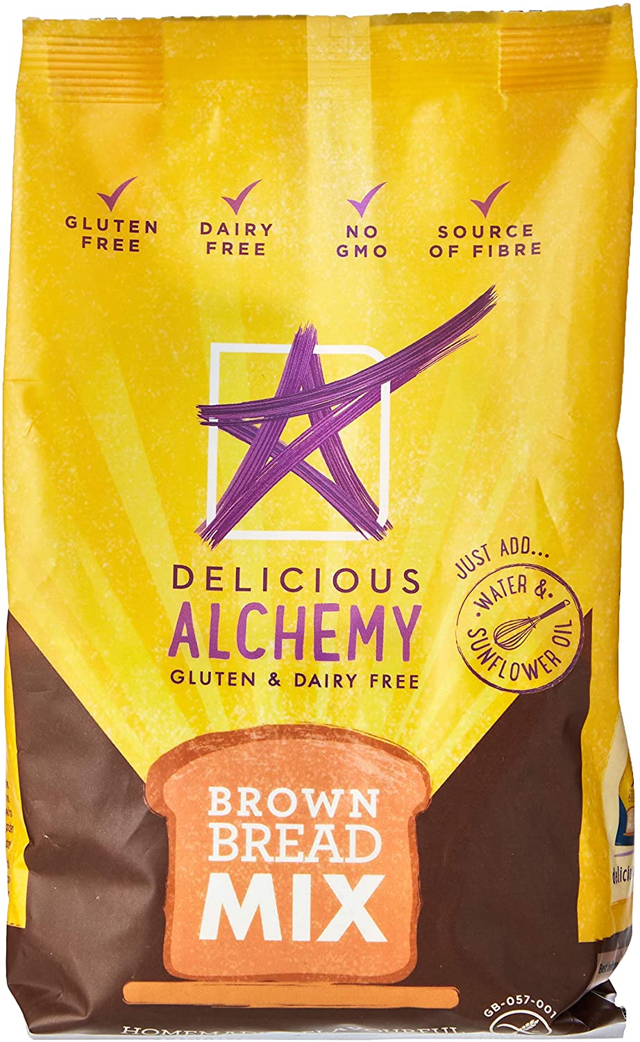 Delicious Alchemy Free From Gluten Seeded Bread Mix 340g (Pack of 5)