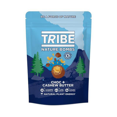 Tribe White Choc Berry + Cashew Butter Nature Bomb Sharing 100g (Pack of 7)