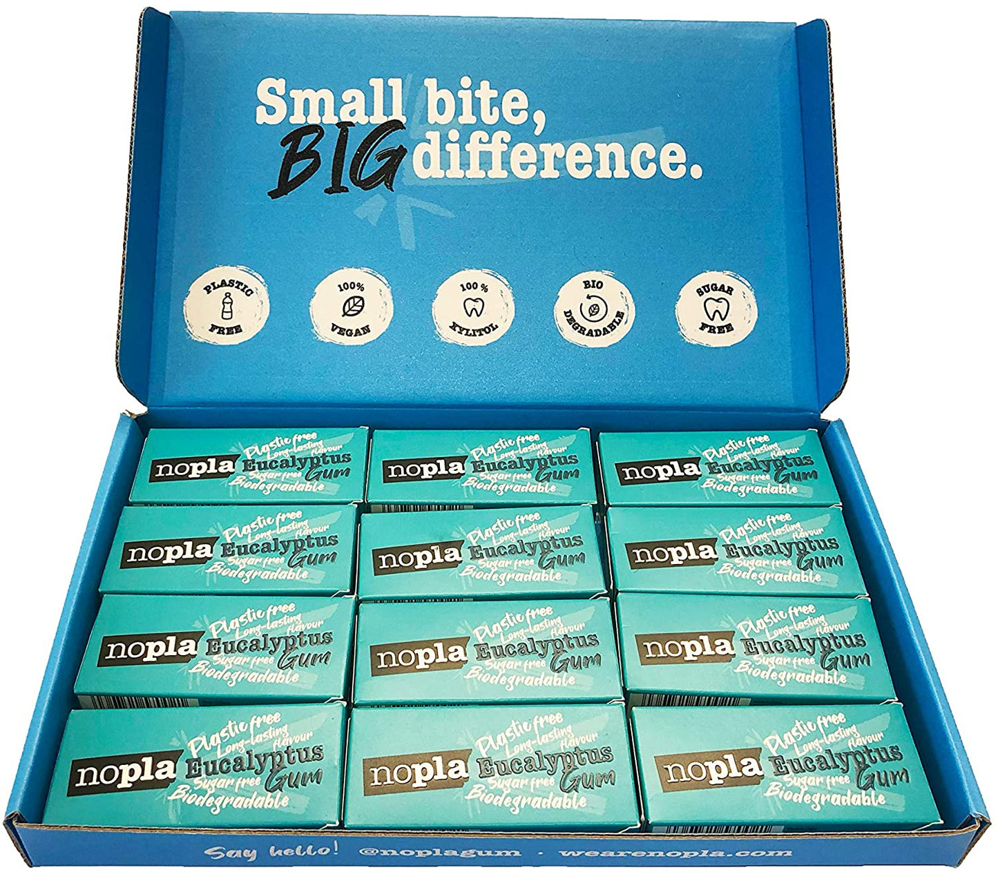 Nopla Gum Nopla Eucalyptus 15g (Pack of 12)