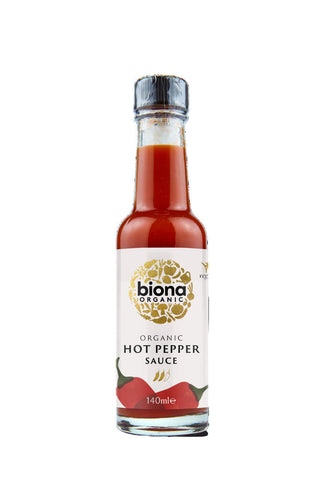 Biona Hot Pepper Sauce (Bio Tobasco sauce) Organic 140ml (Pack of 6)