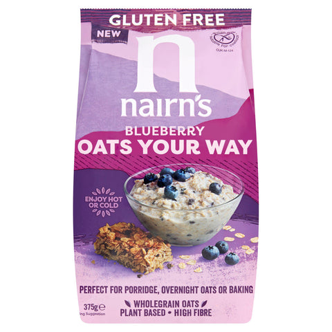 Nairn'S GF Blueberry Oats Your Way Porridge 375g (Pack of 5)