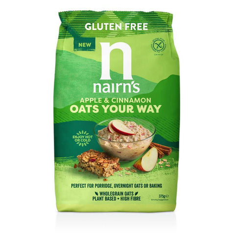 Nairn'S GF Apple & Cinnamon Oats Your Way Porridge 375g (Pack of 5)
