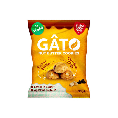Gato Minis Choc Chip Peanut Butter 33g (Pack of 10)