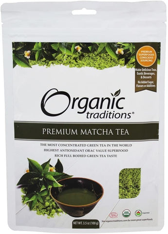 Organic Traditions Organic Premium Matcha Tea 100g