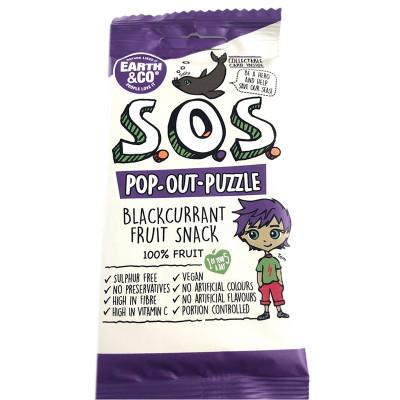 Earth & Co Sos SOS Blackcurrant Pop Out Puzzle 20g (Pack of 20)