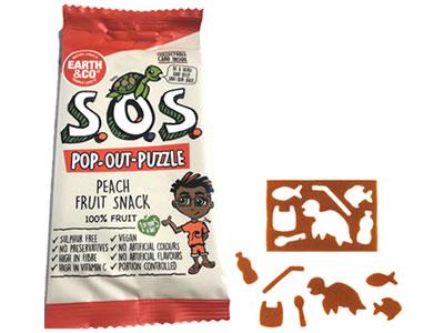 Earth & Co Sos SOS Peach 5 Pack Pop Out Puzzle 5 (Pack of 4)