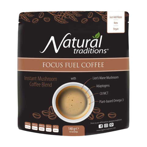 Organic Traditions Organic Focus Fuel Coffee 10 Servings 140g