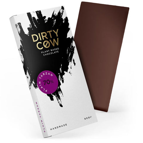 Dirty Cow Chocolate Plain Tarzan 80g (Pack of 12)