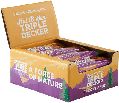Tribe Doisy & Dam Triple Decker Choc Peanut Bar 40g (Pack of 12)