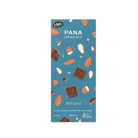 Pana Chocolate Pana Organic Mylk Almond 80g (Pack of 12)