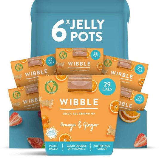 Wibble Orange & Ginger Jelly 150g (Pack of 6)