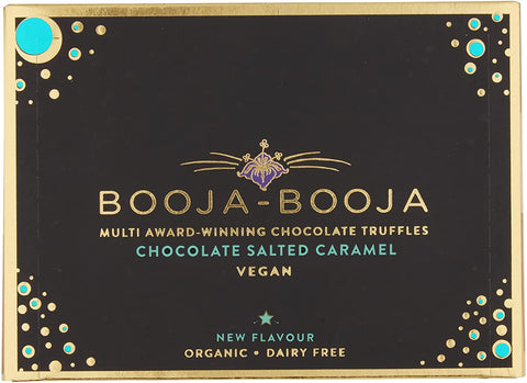 Booja Booja - Vegan Gluten Fre Organic Chocolate Salted Caramel Truffles 92g