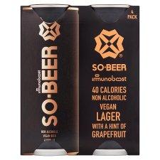 Sobeer Grapefruit Non Alcoholic Beer (4x330ml) (Pack of 6)
