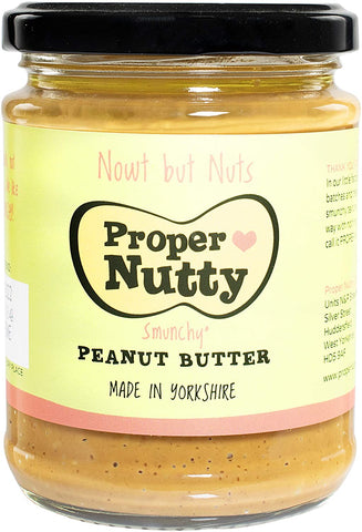 Proper Nutty Nowt But Nuts Smunchy Peanut Butter 280g (Pack of 6)