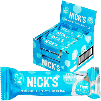 Nick'S Protein Bar Brownie Crisp 50g (Pack of 16)