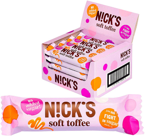 Nick'S Soft Toffee Chocolate Bar 28g (Pack of 25)