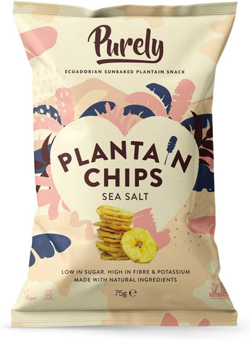 Purely Plantain Chips Sea Salt 28g (Pack of 20)
