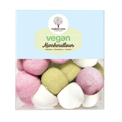 Mallow Tree Vegan Vanilla Flavoured Marshmallows In Acetate Gift Box 220g
