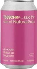 Tssschk Org Natural Soda 3: Hibiscus & Bergamot Can 330ml (Pack of 24)