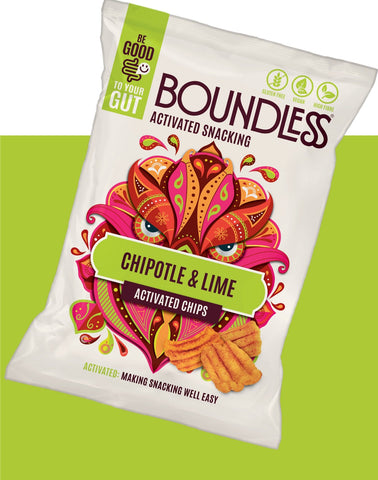 Boundless Chipotle & Lime Activated Chips 80g (Pack of 10)