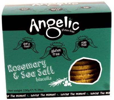 Angelic Gluten Free Gluten Free Rosemary & Sea Salt Savoury Biscuits 142g