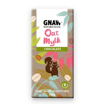 Gnaw Chocolate Vegan Oat Mylk Chocolate Bar 100g (Pack of 12)