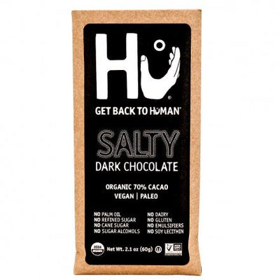 Hu Organic Salty Dark Chocolate Bar 60g (Pack of 12)