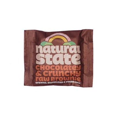 Natural State Organic Chocolatey & Crunchy Raw Brownie 35g (Pack of 18)