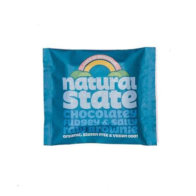 Natural State Organic Fudgey & Salty Raw Brownie 35g (Pack of 18)